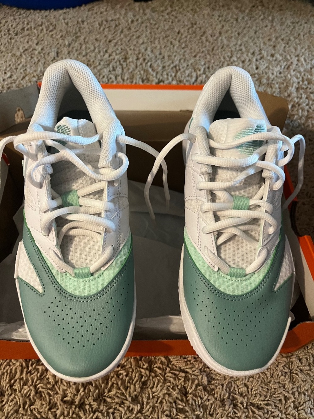 W Nike Court Lite 4 White/Mint Foam Cannon size 7.5 Women’s